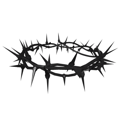 [PBR] Black Horror Crown of Thorns  Roblox item