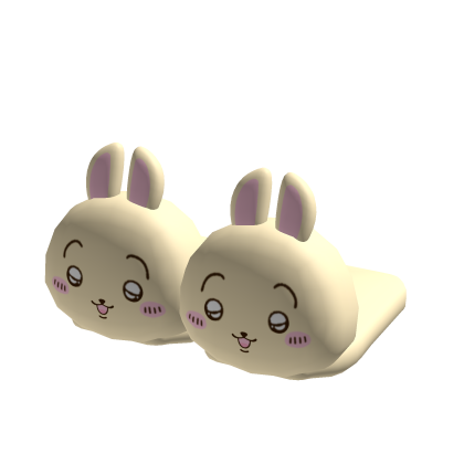 𖹭 : kawaii yellow chiikawa usagi slippers thumbnail