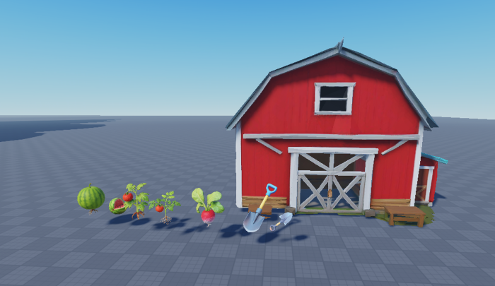 A Pack of 8 farm object models preview 1