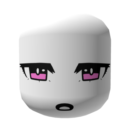 Cute Tired Exhausted Pink Eyes Face (White) thumbnail