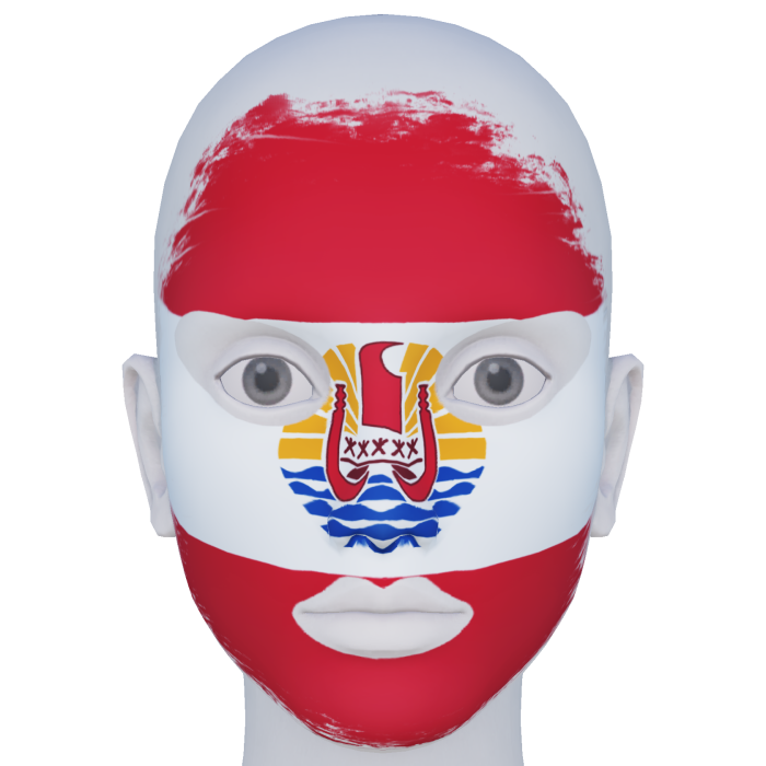 French Polynesia Facepaint
