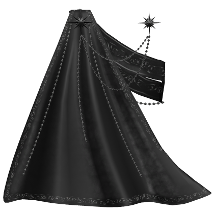 1.0 Royal sash with cape - black