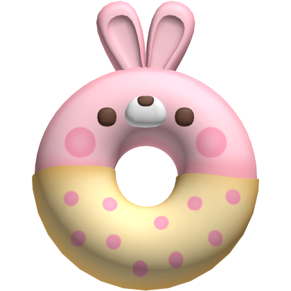 cutecore bunny donut snack pink yellow