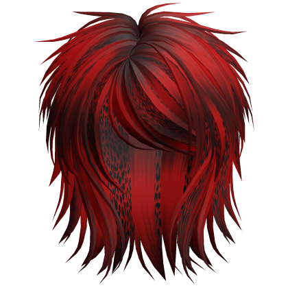 Short Fluffy Scene Blowout Red Cheetah