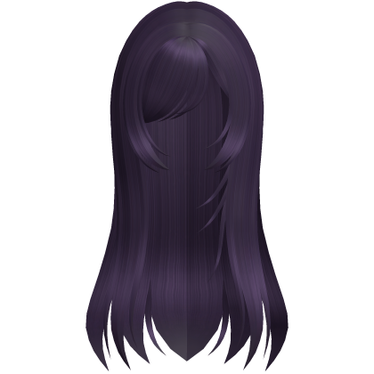 Long Purple Straight Emo Hair Roblox item