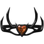 (CODE= 7355 ) Fire Opal Romance Circlet
