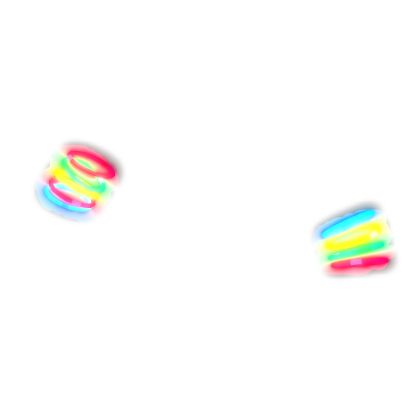 ꒰emissive꒱ clown kidcore glowstick bracelets