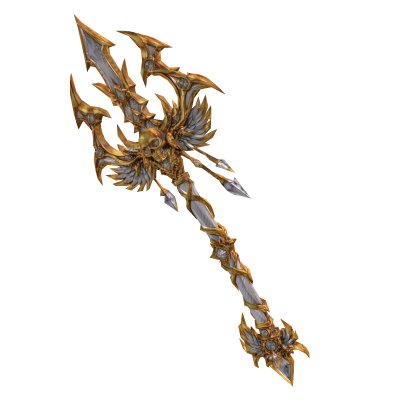 Celestial Requiem Trident White Gold Roblox item
