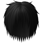Black Gothic Messy Edgelord Emo Boy Hair Vkei 34.