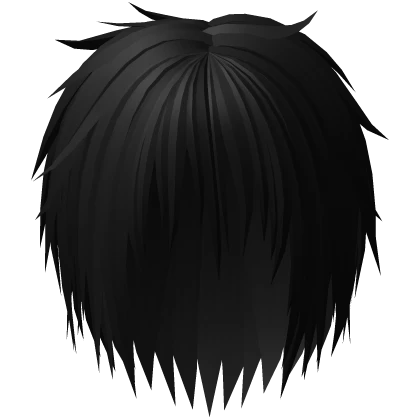 Black Gothic Messy Edgelord Emo Boy Hair Vkei 34. | Roblox Item