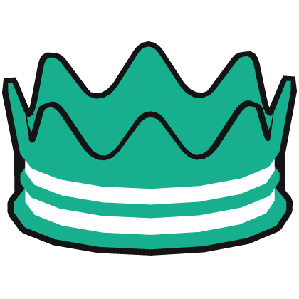 Teal Happy Crown