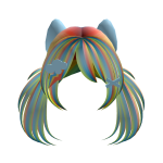 (CODE: RDR349) Cute Rainbow Dash Hair 