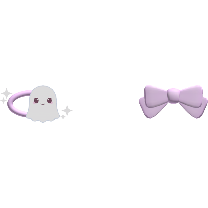 cute pastel halloween ghost clips
