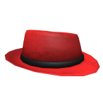 Red Vintage Fedora
