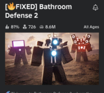 Bathroom defence 2 fan group