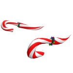 Festive Candy Cane Scimitar