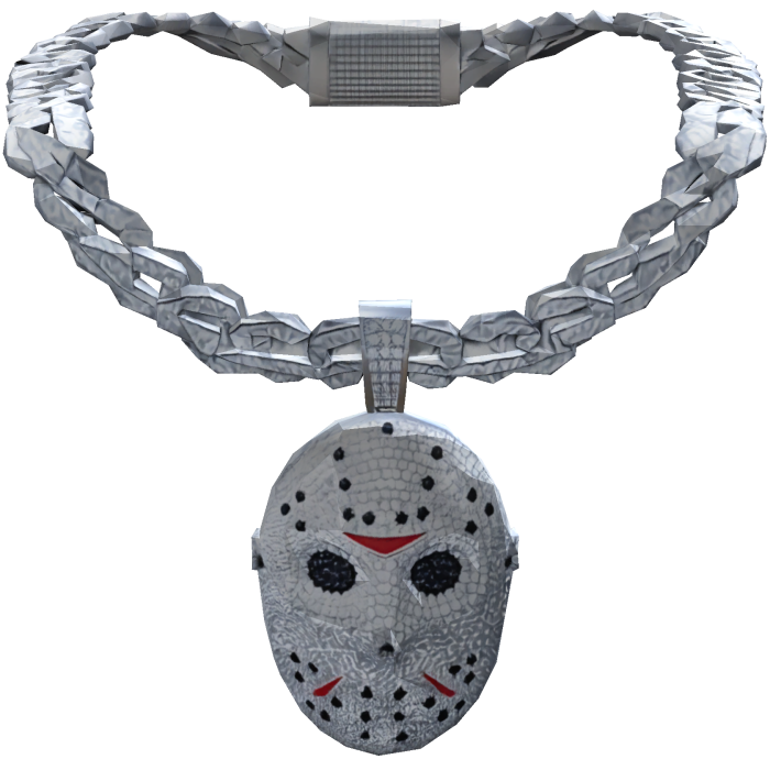 Iced Out Y2k Trendy Jason Halloween Chain Bling