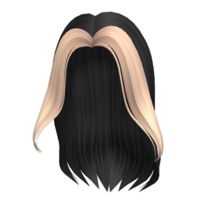 Black and blonde hair Roblox decal