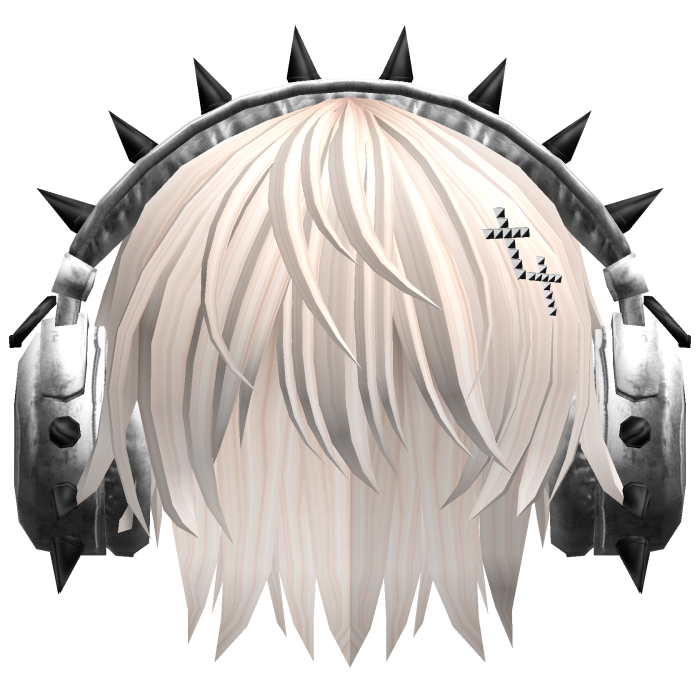 Boy Hair W/ Punk Headphones Beige V2