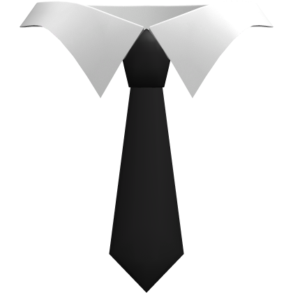 white collar w/ black tie thumbnail