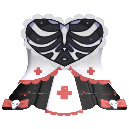 ✚ : 3.0 red nurse dress Roblox item