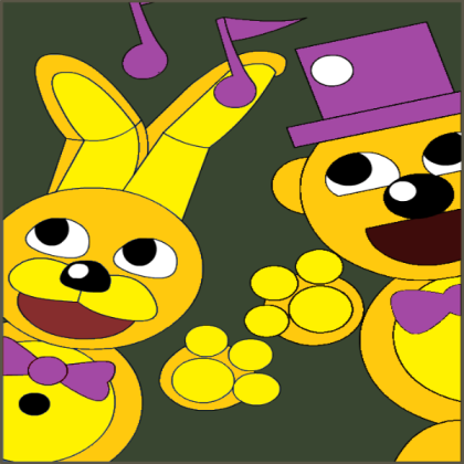 Fredbear and springbonnie custom poster Roblox decal