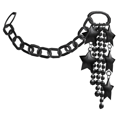 3.0 Black Star Y2K Emo Goth Metal Waist Chain