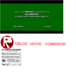 Roblox Movie Commision