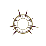 [ pbr ] Gold Guilded Ruby Spiked Halo [ v2 ]