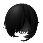 Black Fluffy Emo Hair