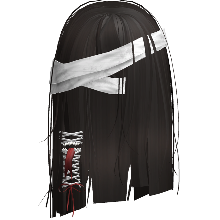 Creepy Dark Brown Short Monster Hair Bandages