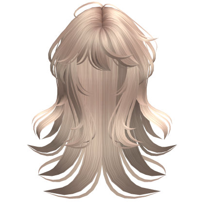 Cute Wispy Flowy Long Wolfcut (Platnium) Roblox item