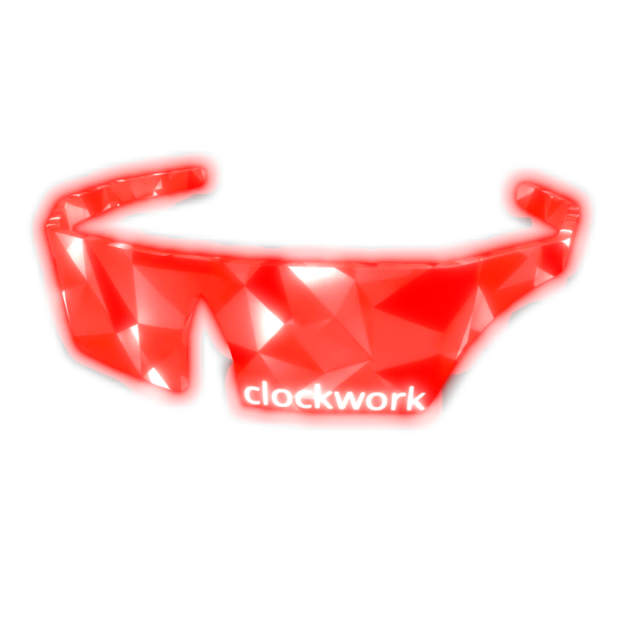Emissive Red Sparkle Time Clockwork Shades