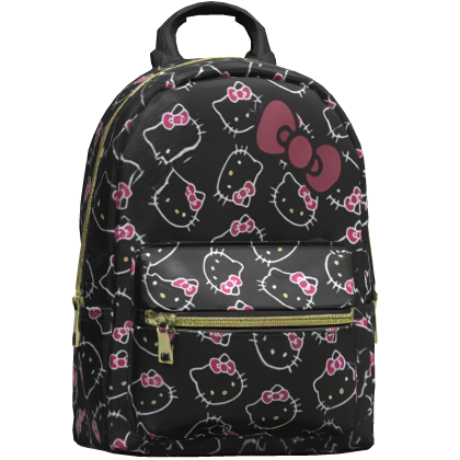 Cutesy Black Trendy Y2k Hello Kitty Bag Backpack