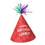 LONELY BIRTHDAY HAT