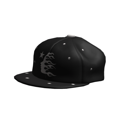 Black Hellstar Custom Fitted Cap - Tilted Roblox item