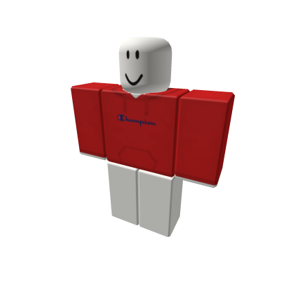 Red Champion Hoodie Roblox
