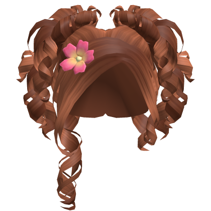 Summer Tropical Curly Buns (Ginger) Roblox item