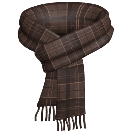 Plaid Scarf Brown Snow Cozy Striped Knit Warm 3.0