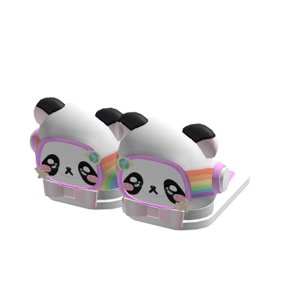 Cute Panda Astronaut Slippers