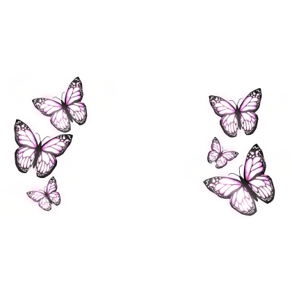 ♡ kawaii emissive neon pink butterflies Roblox item