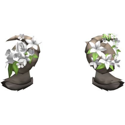 Goat Sheep Flowery Brown Horns w Ears Roblox item