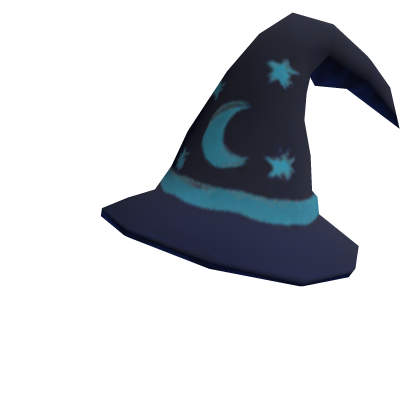 Royal Blue and Cyan Wizard Hat