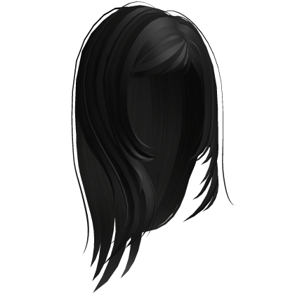 Black Straight Layered Girl Hair 117. Roblox item