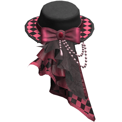 Pink Regal Steampunk Side Top Hat