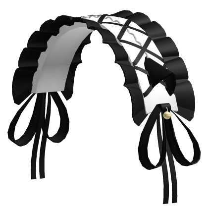 Cute Soft Black Neko School Lace Maid Headband