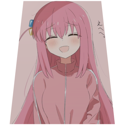 Bocchi Cute Anime Girl Cape Roblox item
