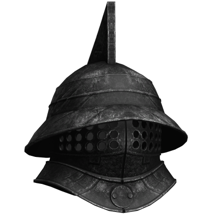 Black Medieval Knight Helmet
