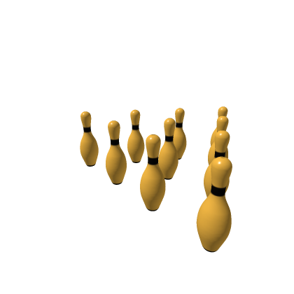 Gold Bowling pin #