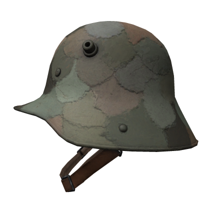 German M1916 Camouflage Stahlhelm Brown Chinstrap Roblox item